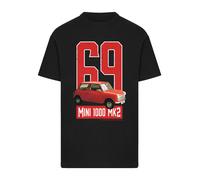 F4NT4STIC T-Shirt 'British Motor Heritage Austin Mini 1000 Mk2 1969' rouge / noir / blanc, Taille M