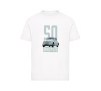 F4NT4STIC T-Shirt 'British Motor Heritage Rover P4 75 1950 Car' bleu pastel / blanc, Taille 134-140