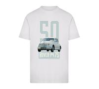 F4NT4STIC T-Shirt 'British Motor Heritage Rover P4 75 1950 Car' bleu pastel / blanc, Taille 5XL