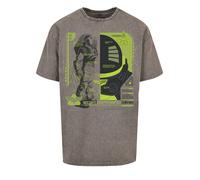F4NT4STIC T-Shirt 'Buzz Lightyear Buzz Tech Panel' gris / citron vert / noir, Taille XS
