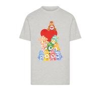 F4NT4STIC T-Shirt 'Care Bears The Original 10' gris / vert / orange / rouge, Taille XS