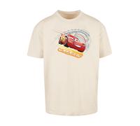 F4NT4STIC T-Shirt 'Cars Lightning McQueen' sable / bleu / jaune / rouge, Taille S