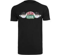 F4NT4STIC T-Shirt 'Central Perk Sketch' vert / rouge clair / noir / blanc, Taille XXL