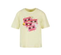 F4NT4STIC T-shirt 'Christmas Retro Song Tapes' jaune clair / vert clair / baie / rose / blanc, Taille XL