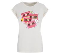 F4NT4STIC T-shirt 'Christmas Retro Song Tapes Pink' sable / mélange de couleurs, Taille XL