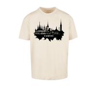 F4NT4STIC T-Shirt 'Cities Collection - Hamburg skyline' sable / noir, Taille XS