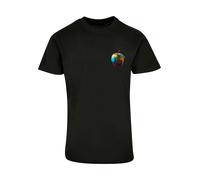F4NT4STIC T-Shirt 'Colorfood Collection - Rainbow Apple' mélange de couleurs / noir, Taille XXL