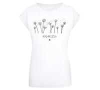 F4NT4STIC T-shirt 'Dandelion' noir / blanc, Taille L