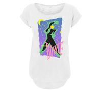 F4NT4STIC T-shirt 'David Bowie' bleu chiné / jaune / vert / violet / noir / blanc, Taille 4XL