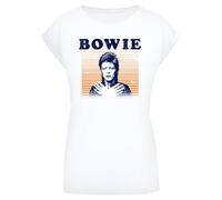 F4NT4STIC T-shirt 'David Bowie ' bleu / orange / blanc, Taille 5XL