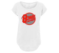 F4NT4STIC T-shirt 'David Bowie' gris / rouge / blanc, Taille 5XL