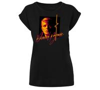 F4NT4STIC T-shirt 'David Bowie' jaune d'or / canneberge / noir, Taille M