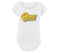 F4NT4STIC T-shirt 'David Bowie Moonlight 90s Logo' blanc, Taille 5XL