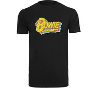 F4NT4STIC T-Shirt 'David Bowie Moonlight 90s' mélange de couleurs / noir, Taille M