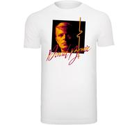 F4NT4STIC T-Shirt 'David Bowie Photo Angle 90s' jaune / noir / blanc, Taille XXXL