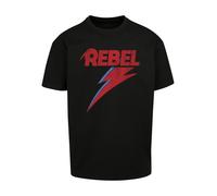 F4NT4STIC T-Shirt 'David Bowie' rouge / noir, Taille XXXL