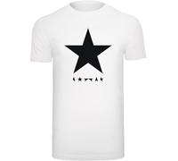 F4NT4STIC T-Shirt 'David Bowie Star Logo' noir / blanc, Taille XXXL