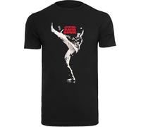 F4NT4STIC T-Shirt 'David Bowie The Man Who Sold The World' rouge / noir / blanc, Taille L