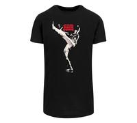 F4NT4STIC T-Shirt 'David Bowie The Man Who Sold The World' rouge / noir / blanc, Taille S
