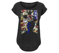 F4NT4STIC T-shirt 'David Bowie Tonight Album Cover' mélange de couleurs / noir, Taille XXL