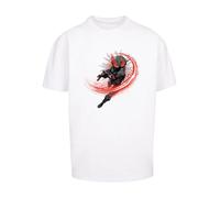 F4NT4STIC T-Shirt 'DC Comics Aquaman Black Manta Flash' graphite / rouge / noir / blanc, Taille XS