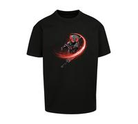 F4NT4STIC T-Shirt 'DC Comics Aquaman Black Manta Flash' gris foncé / rouge feu / noir / blanc, Taille 4XL
