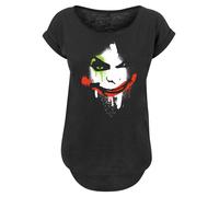 F4NT4STIC T-shirt 'DC Comics Batman Arkham City Joker Face' kiwi / rouge / noir / blanc, Taille S