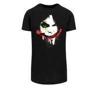 F4NT4STIC T-Shirt 'DC Comics Batman Arkham City Joker Face' vert clair / grenadine / noir / blanc, Taille 5XL
