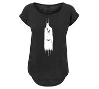 F4NT4STIC T-shirt 'DC Comics Batman Arkham Knight Ghost' noir / blanc, Taille L