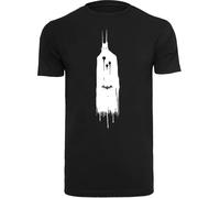 F4NT4STIC T-Shirt 'DC Comics Batman Arkham Knight Ghost' noir / blanc, Taille XXL