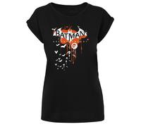 F4NT4STIC T-shirt 'DC Comics Batman Arkham Knight Halloween' orange / noir / blanc, Taille XXXL