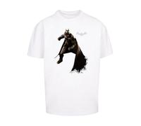 F4NT4STIC T-Shirt 'DC Comics Batman Arkham Shadow Stance' gris / noir / blanc, Taille XS