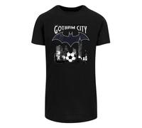 F4NT4STIC T-Shirt ' DC Comics Batman Football Gotham City and Batman' gris / noir / blanc, Taille XS