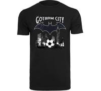 F4NT4STIC T-Shirt 'DC Comics Batman Football Gotham City' gris / noir / blanc, Taille XL