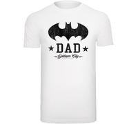 F4NT4STIC T-Shirt 'DC Comics Batman I Am Bat Dad' noir / blanc, Taille L