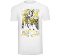 F4NT4STIC T-Shirt 'DC Comics Batman v Superman Wanted Poster' jaune / gris / noir / blanc, Taille XXXL