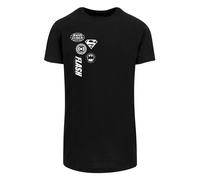 F4NT4STIC T-Shirt 'DC Comics Justice League' noir / blanc, Taille L