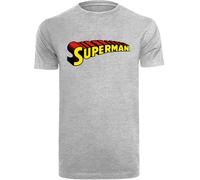 F4NT4STIC T-Shirt 'DC Comics Superhelden Superman' citron vert / gris chiné / rouge feu / noir, Taille XXXL