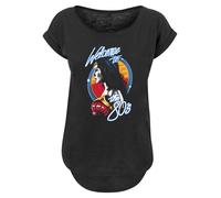 F4NT4STIC T-shirt 'DC Comics Wonder Woman 84' bleu clair / orange / rouge / noir, Taille 4XL