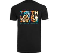 F4NT4STIC T-Shirt 'DC Comics Wonder Woman 84 Diana Truth Love Justice ' bleu / jaune / orange / noir, Taille 5XL