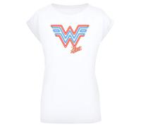F4NT4STIC T-shirt 'DC Comics Wonder Woman 84 Neon' azur / jaune / orange / blanc, Taille 4XL