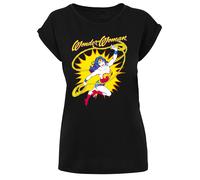 F4NT4STIC T-shirt 'DC Comics Wonder Woman' jaune / rouge / noir / blanc, Taille M