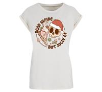 F4NT4STIC T-shirt 'Dead inside but jolly' sable / mélange de couleurs, Taille XS