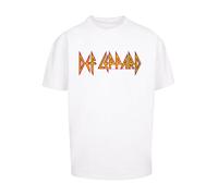F4NT4STIC T-Shirt 'Def Leppard' jaune citron / noir / blanc, Taille S
