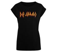 F4NT4STIC T-shirt 'Def Leppard' jaune / rouge / noir, Taille 5XL