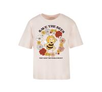 F4NT4STIC T-shirt 'Die Biene Maja Save The Bees Heroes of Childhood' mélange de couleurs / rose, Taille XXL