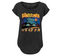 F4NT4STIC T-shirt 'Die Familie Feuerstein' bleu / jaune / rouge / noir, Taille XL