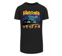 F4NT4STIC T-Shirt 'Die Familie Feuerstein Champions Of Bedrock Bowl ' bleu / jaune / rouge / noir, Taille XXL
