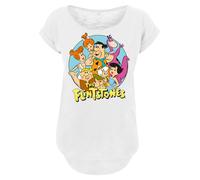 F4NT4STIC T-shirt 'Die Familie Feuerstein' mélange de couleurs / blanc, Taille 5XL