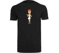 F4NT4STIC T-Shirt 'Die Familie Feuerstein Wilma Flintstone Classic Pose' beige / orange / noir / blanc, Taille XXXL